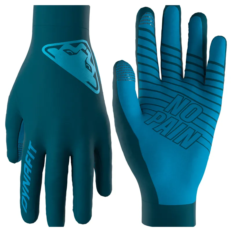 Dynafit Upcycled Light Gloves in Petrol